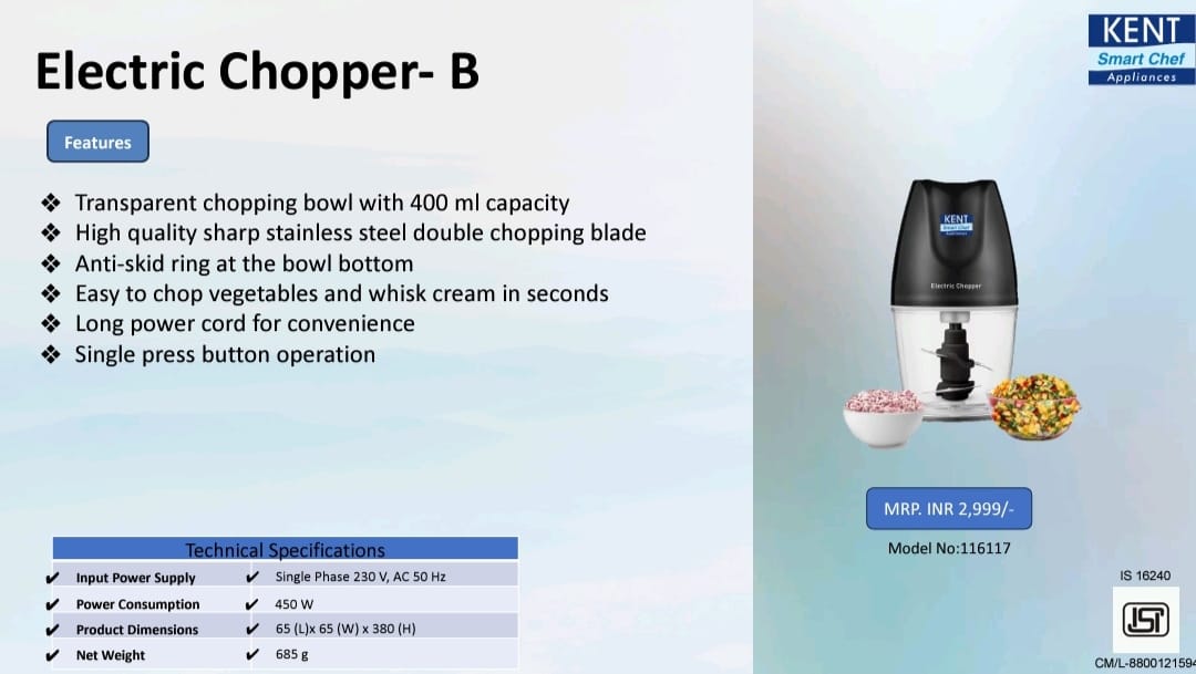 kent electric chopper-B